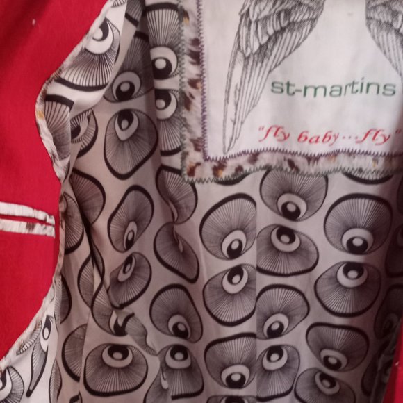 designer red spring coat - Picture 3 of 4